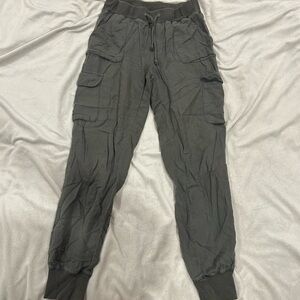 Washed Green Cargo Pants